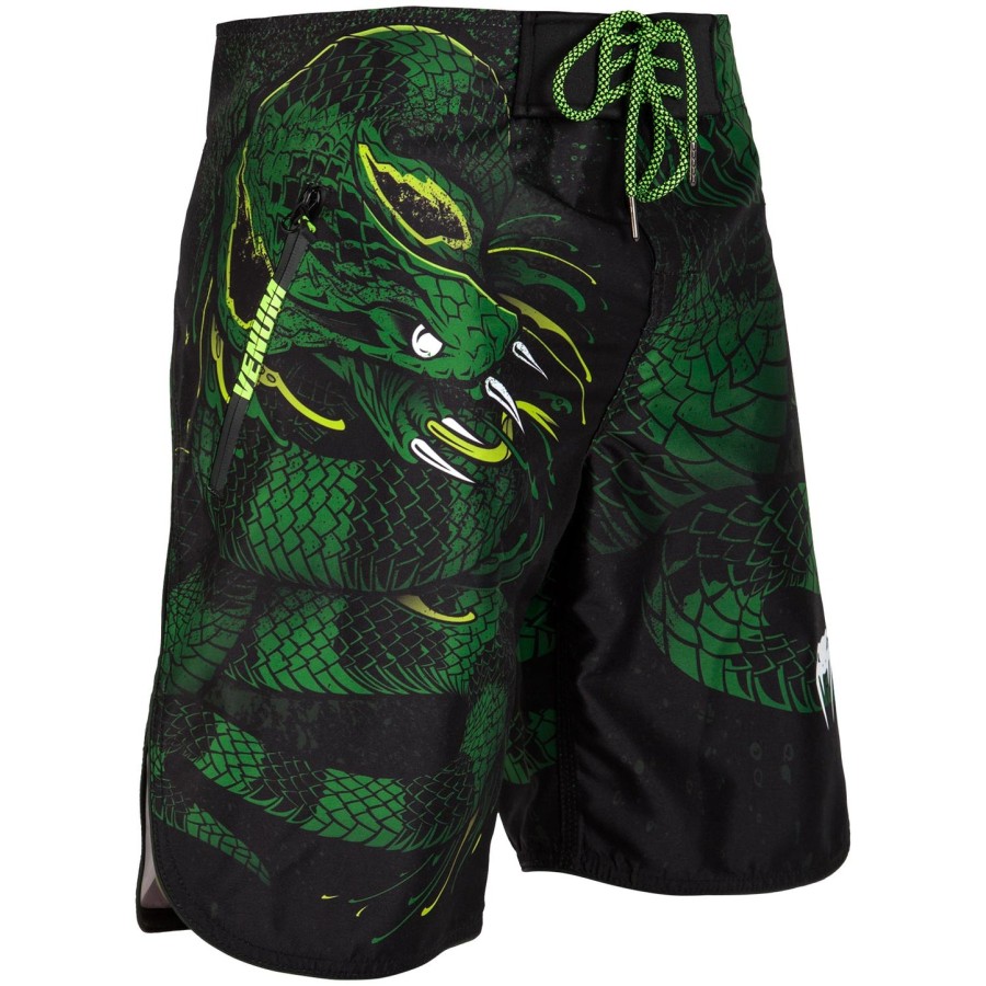 koupelnové kraťasy venum green viper - černo-zelené