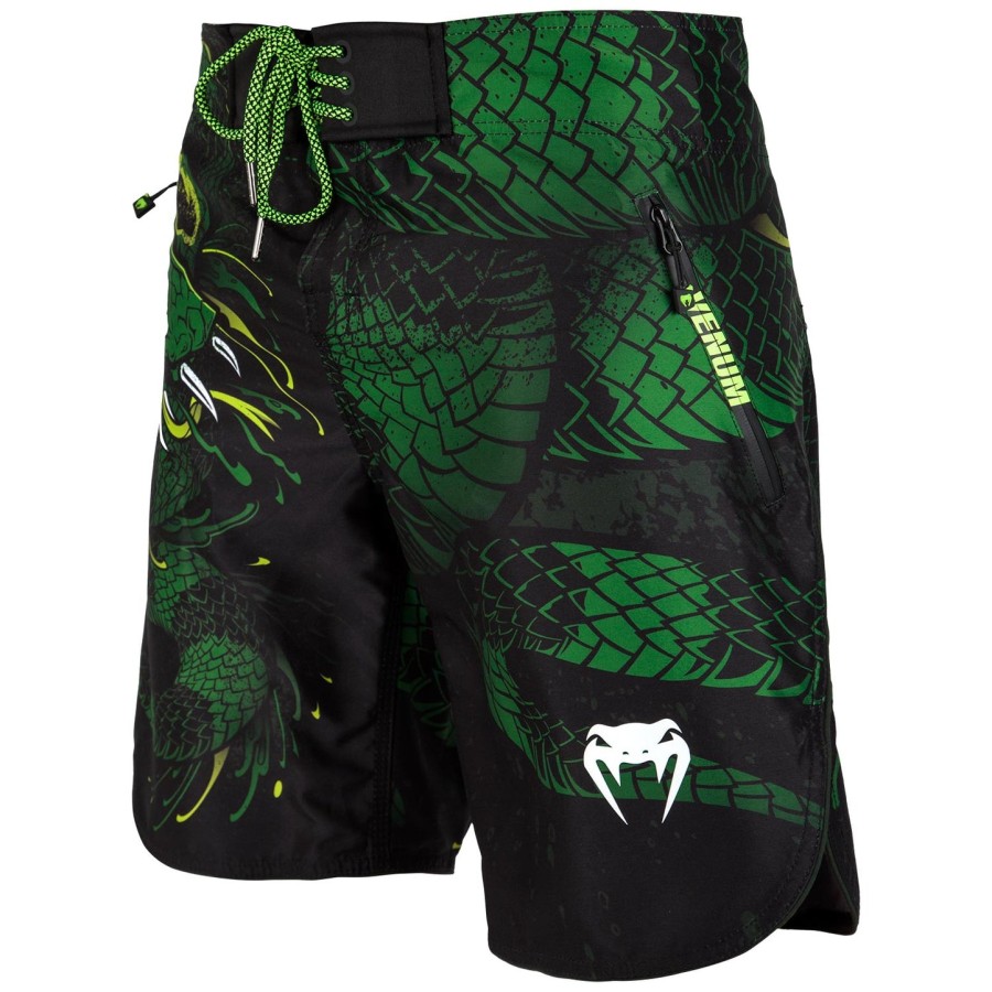 koupelnové kraťasy venum green viper - černo-zelené