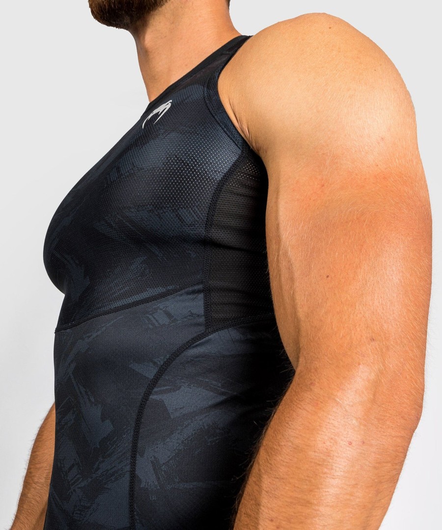 rashguard venum electron 3.0 - bez rukávů - černý