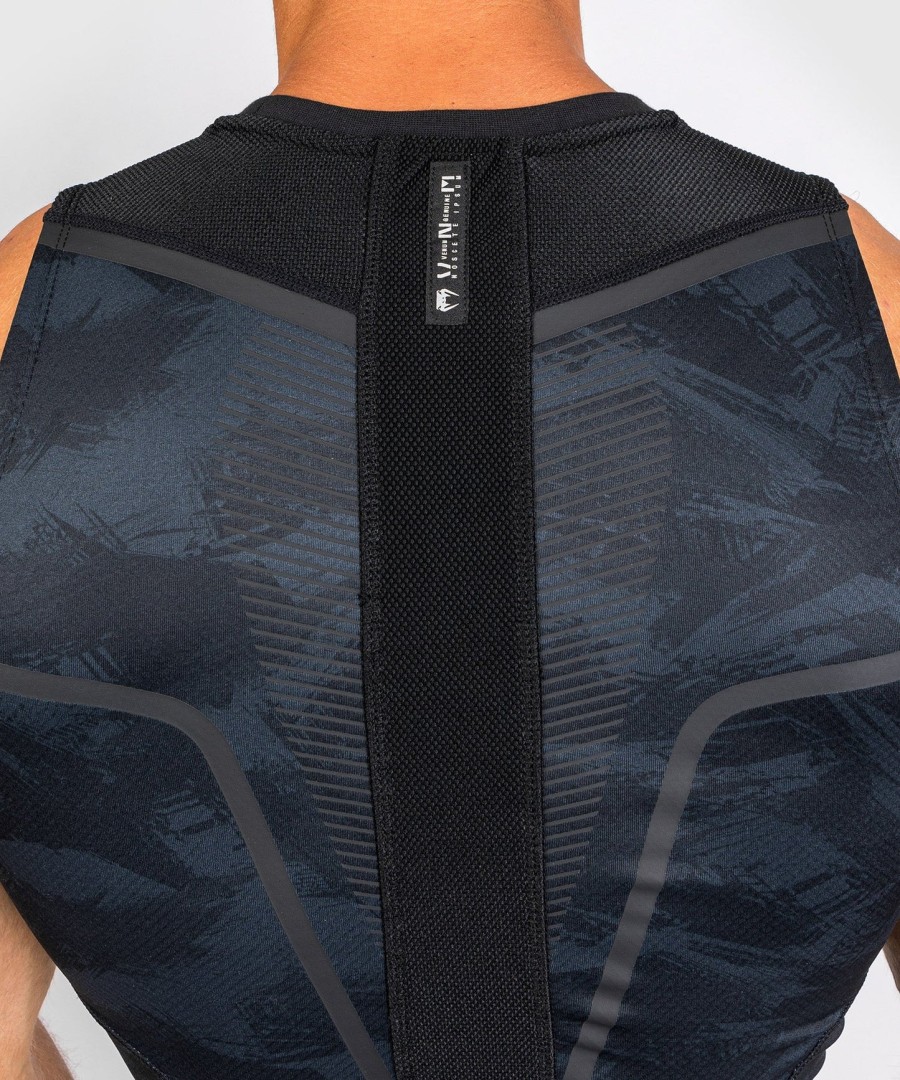 rashguard venum electron 3.0 - bez rukávů - černý