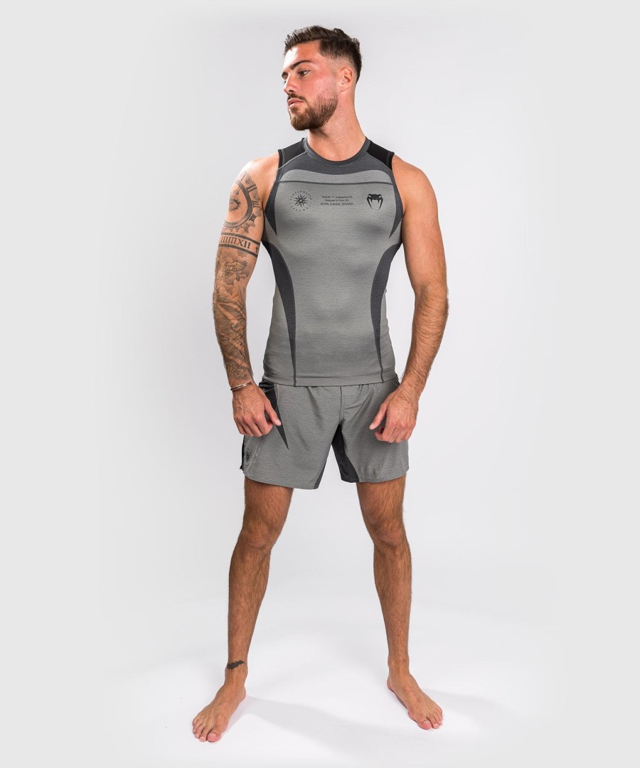 venum stone rashguard bez rukávů - minerálně zelený