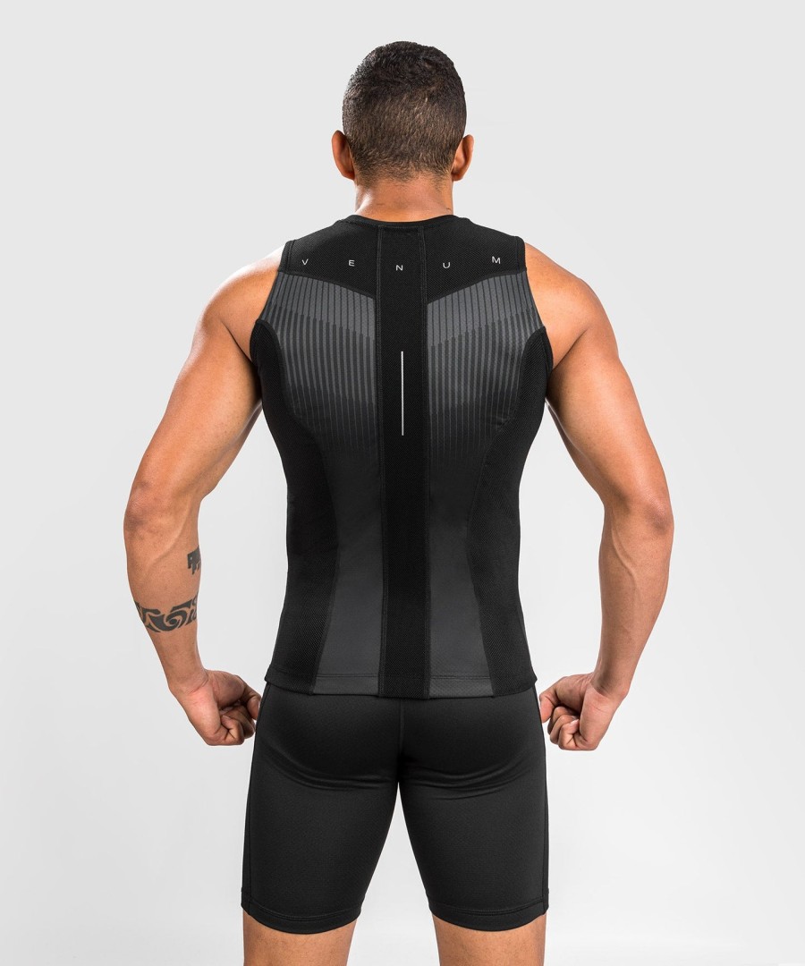 venum rashguard biomecha bez rukávů - černášedá