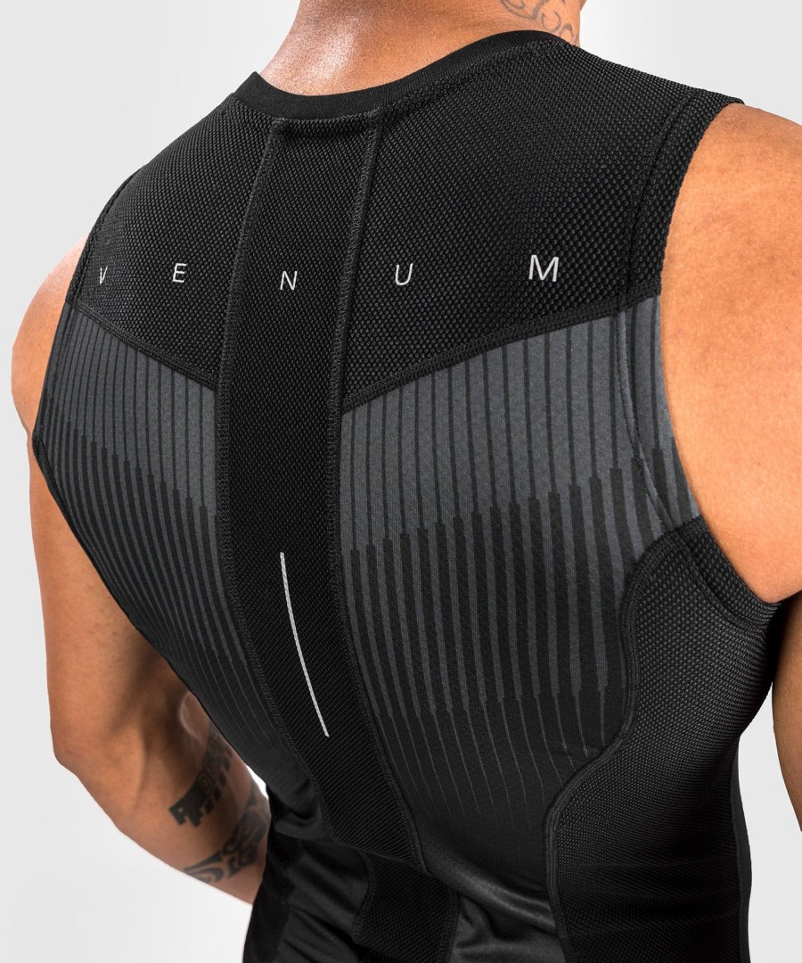 venum rashguard biomecha bez rukávů - černášedá
