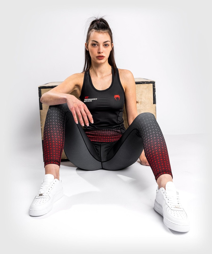 dámské tílko ufc venum performance institute dry tech - černéčervené