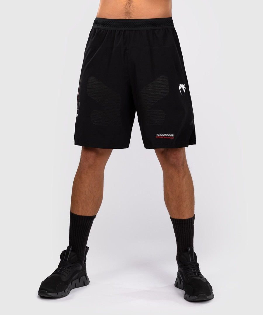 tréninkové kraťasy venum tactical xt - černéohnivé červené