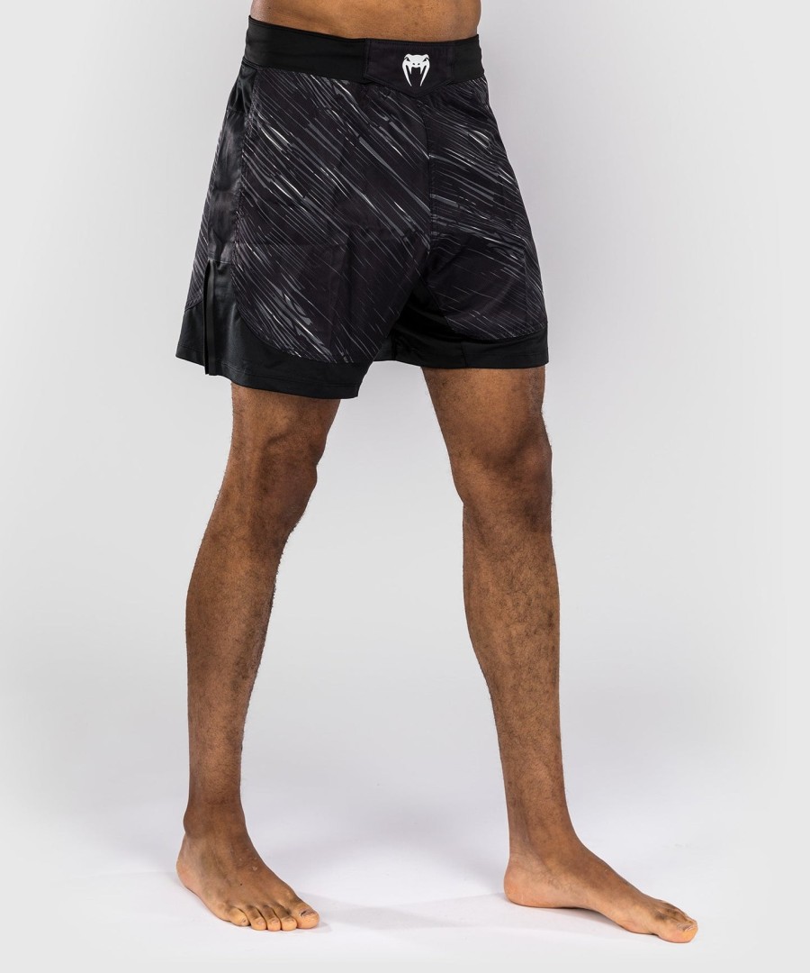 Šortky venum rapid fight - černéstorm grey