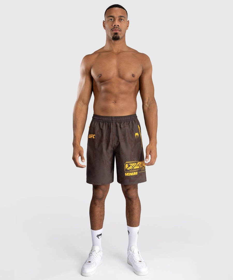 pánské kraťasy ufc fusion by venum fight week performance - earthen brown