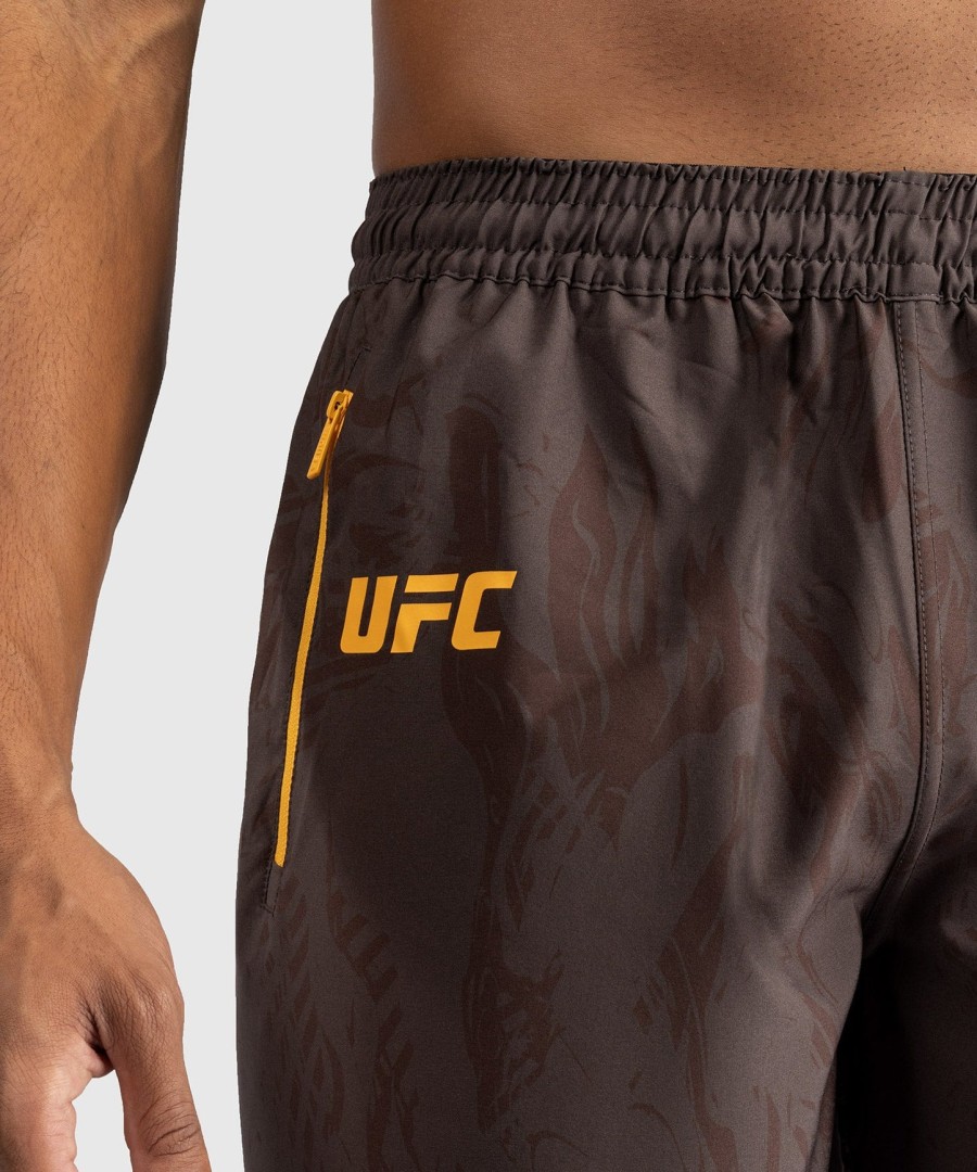 pánské kraťasy ufc fusion by venum fight week performance - earthen brown