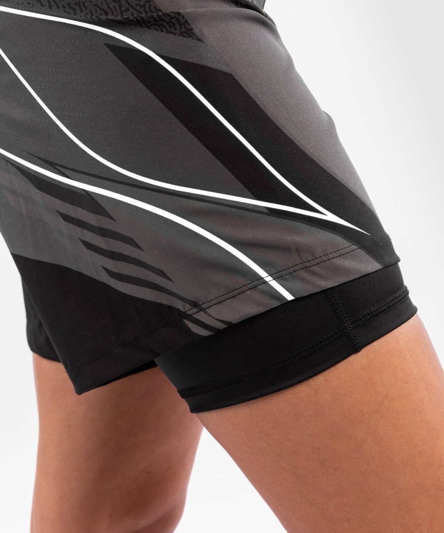 dámské kraťasy ufc venum authentic fight night - long fit - Černé